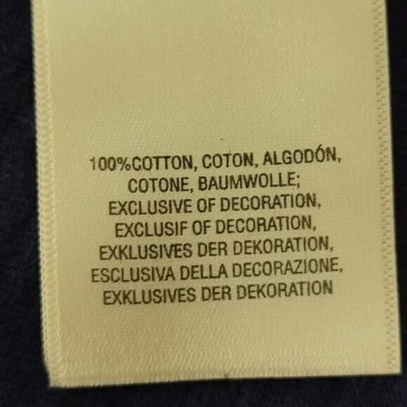 Akemi + Kin Anthropologie Blouse Womans Size M Navy Blue Cotton - Picture 9 of 12